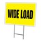 Signmission Wide Load Yard Sign & Stake outdoor plastic coroplast window, C-1216 Wide Load C-1216 Wide Load - alternate 1